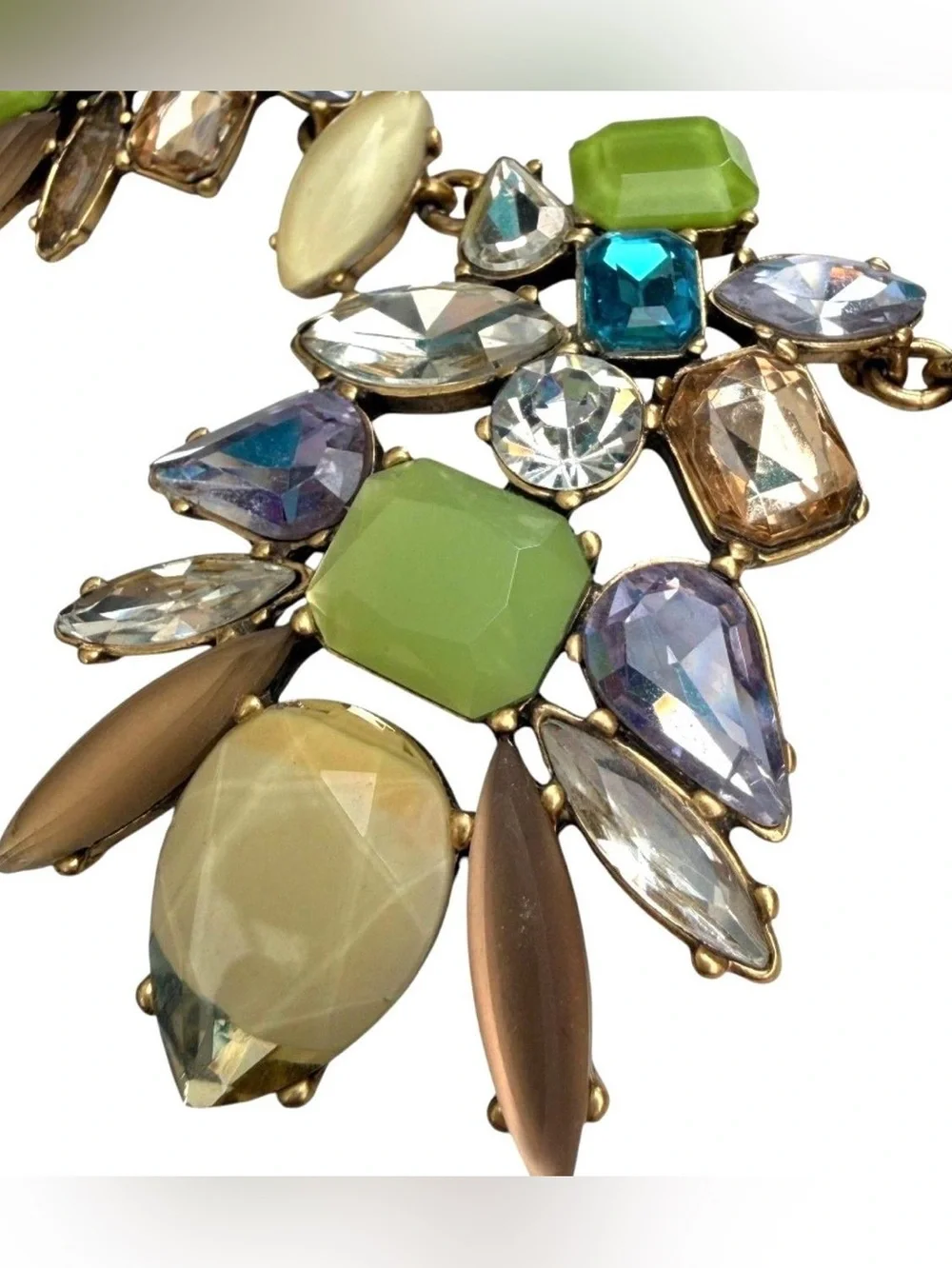 Gorgeous Stella & Dot Mae Trellis Statement necklace. Matching Earrings.